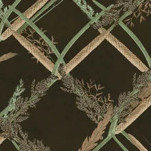 mind the gap - ornamental reed anthracite wallpaper - wp30163