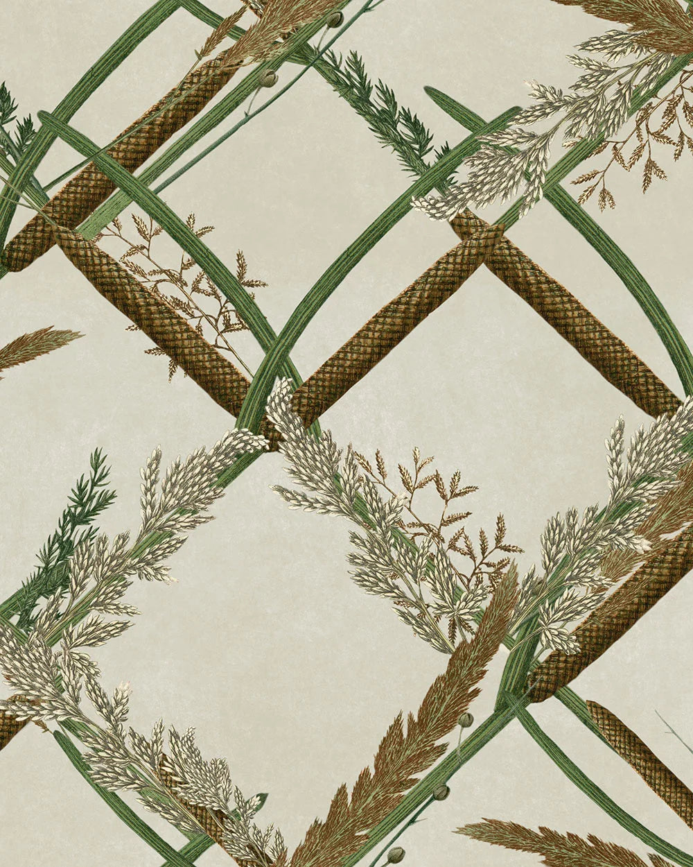mind the gap - ornamental reed wallpaper - wp30161