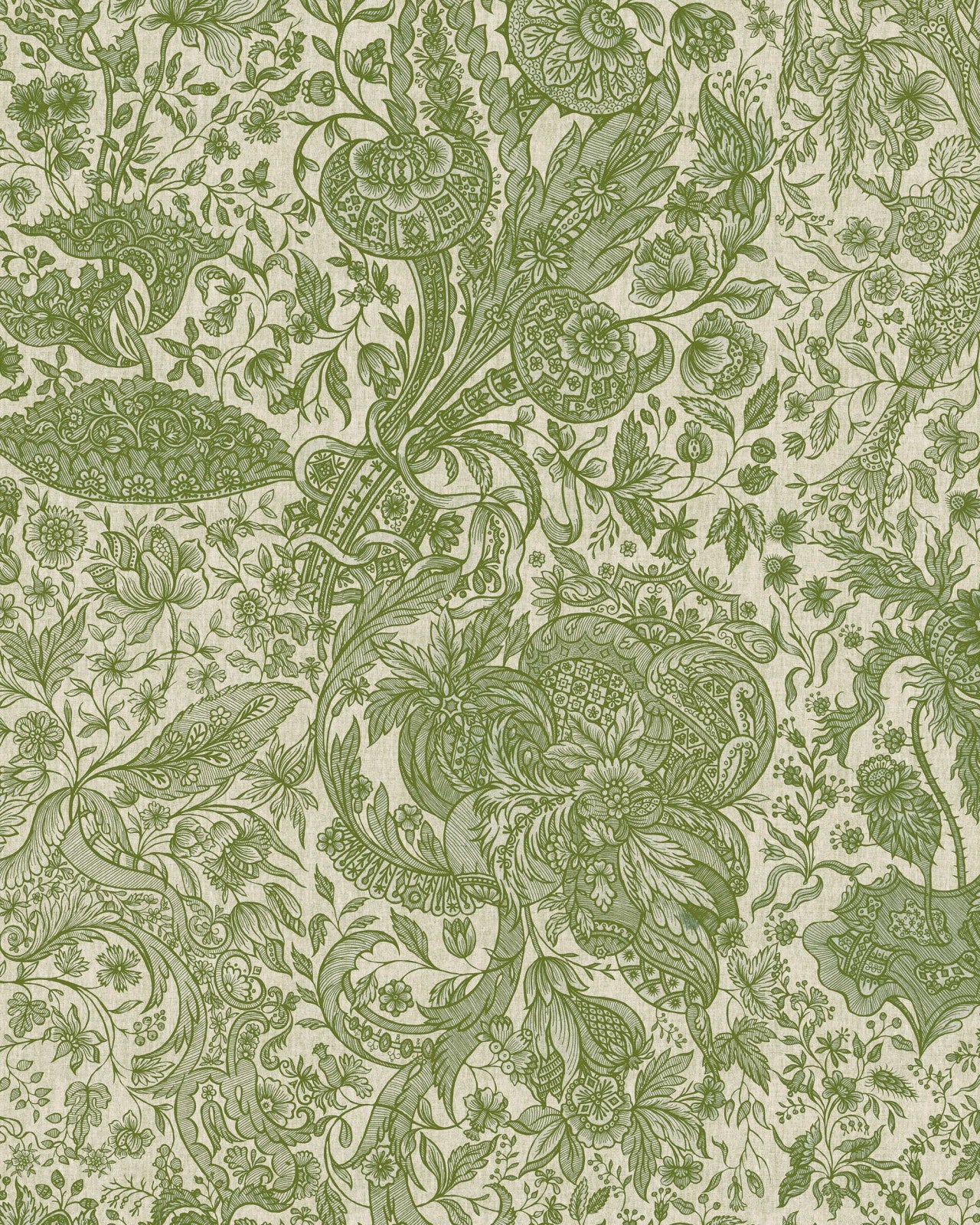 mind the gap - sarkozi embroidery herbal wallpaper - wp30026