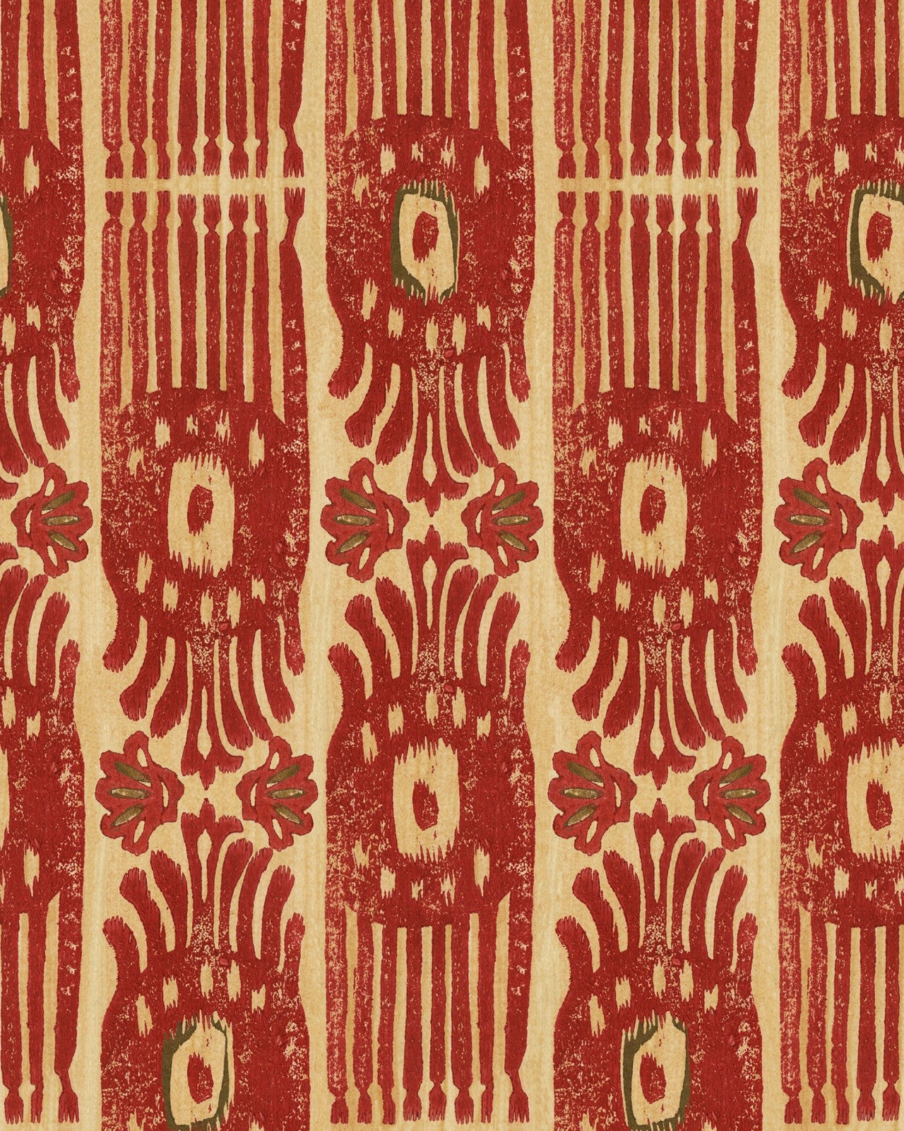 mind the gap - tribal ikat lava red wallpaper - wp30114
