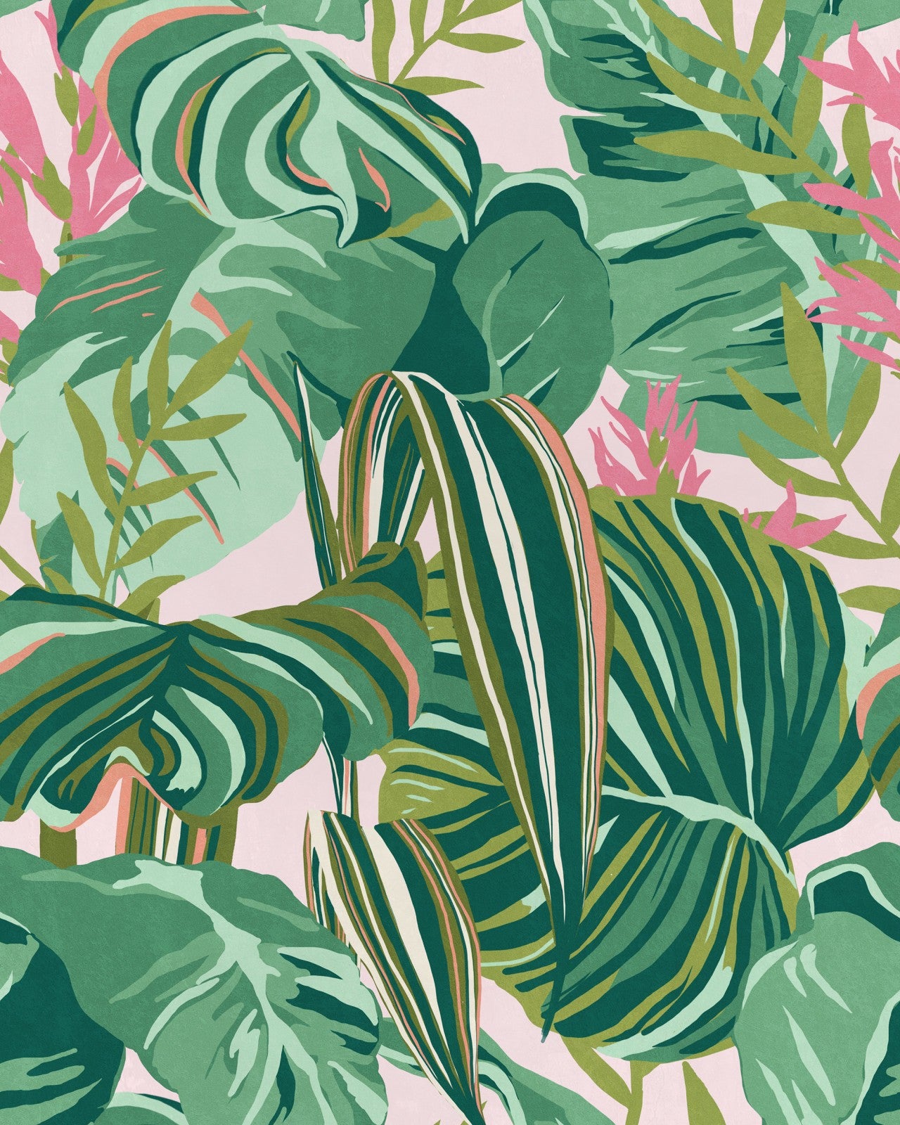 mind the gap - tropical foliage wallpaper - wp20367
