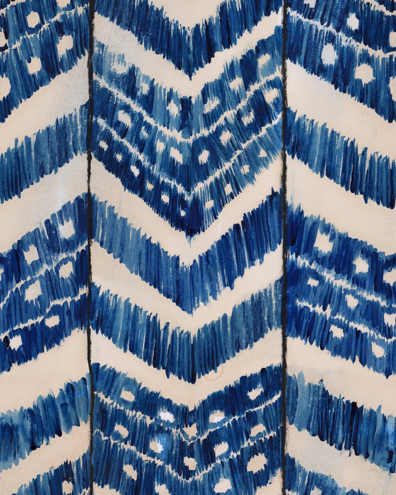 mind the gap - turkish ikat indigo wallpaper - wp30059