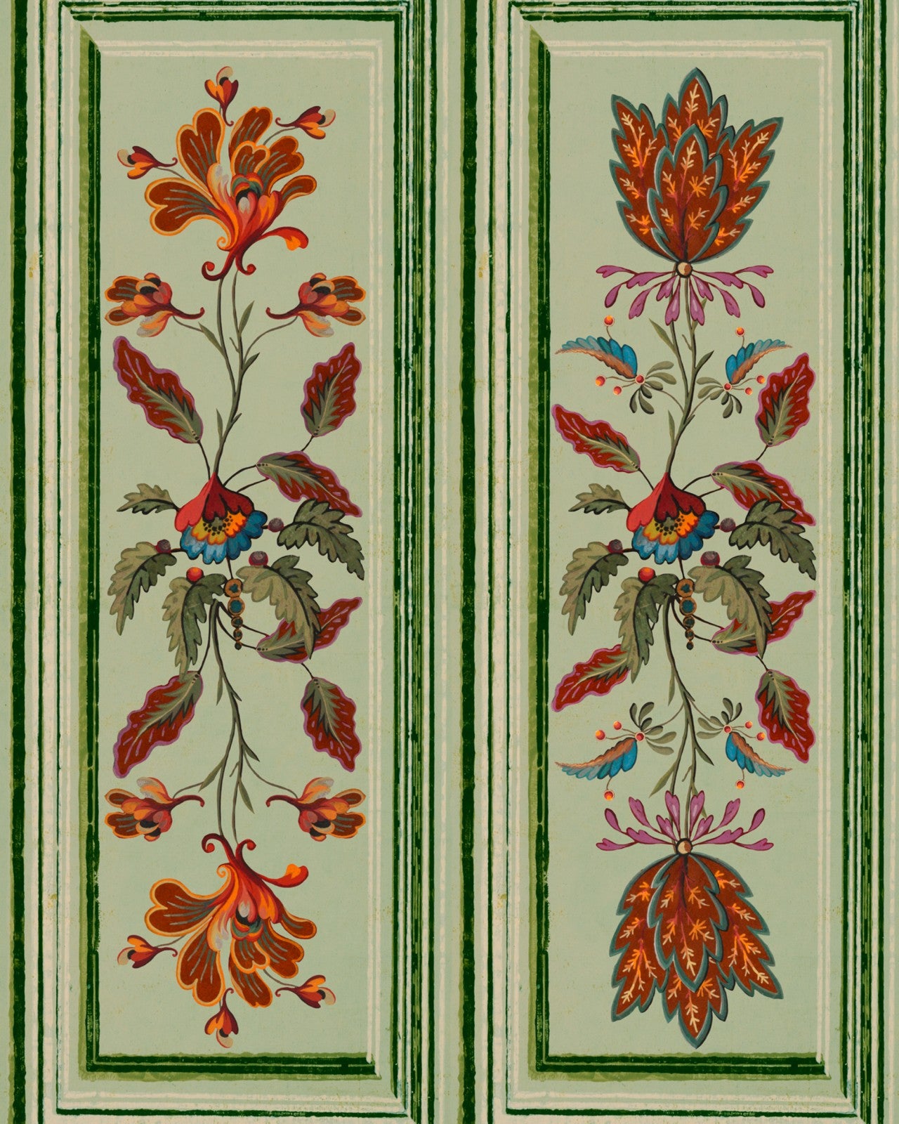 mind the gap - tyrolean panel alpen green wallpaper - wp20699