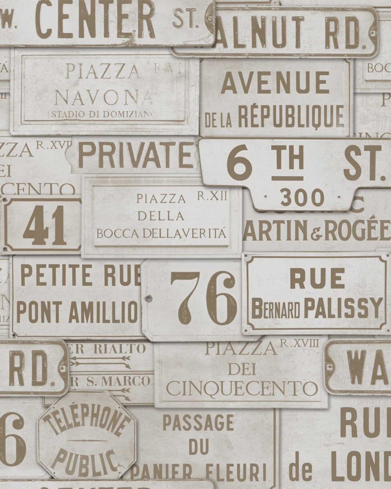 mind the gap - vintage signs premium wallpaper - wp20036
