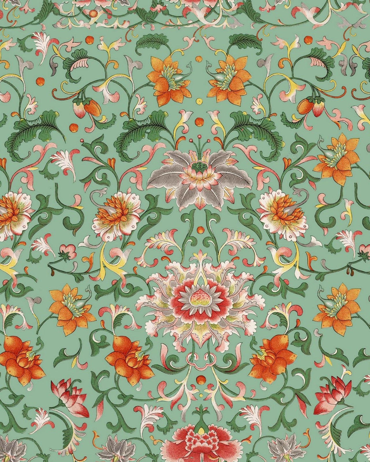 mind the gap - chinese floral premium wallpaper - wp20053