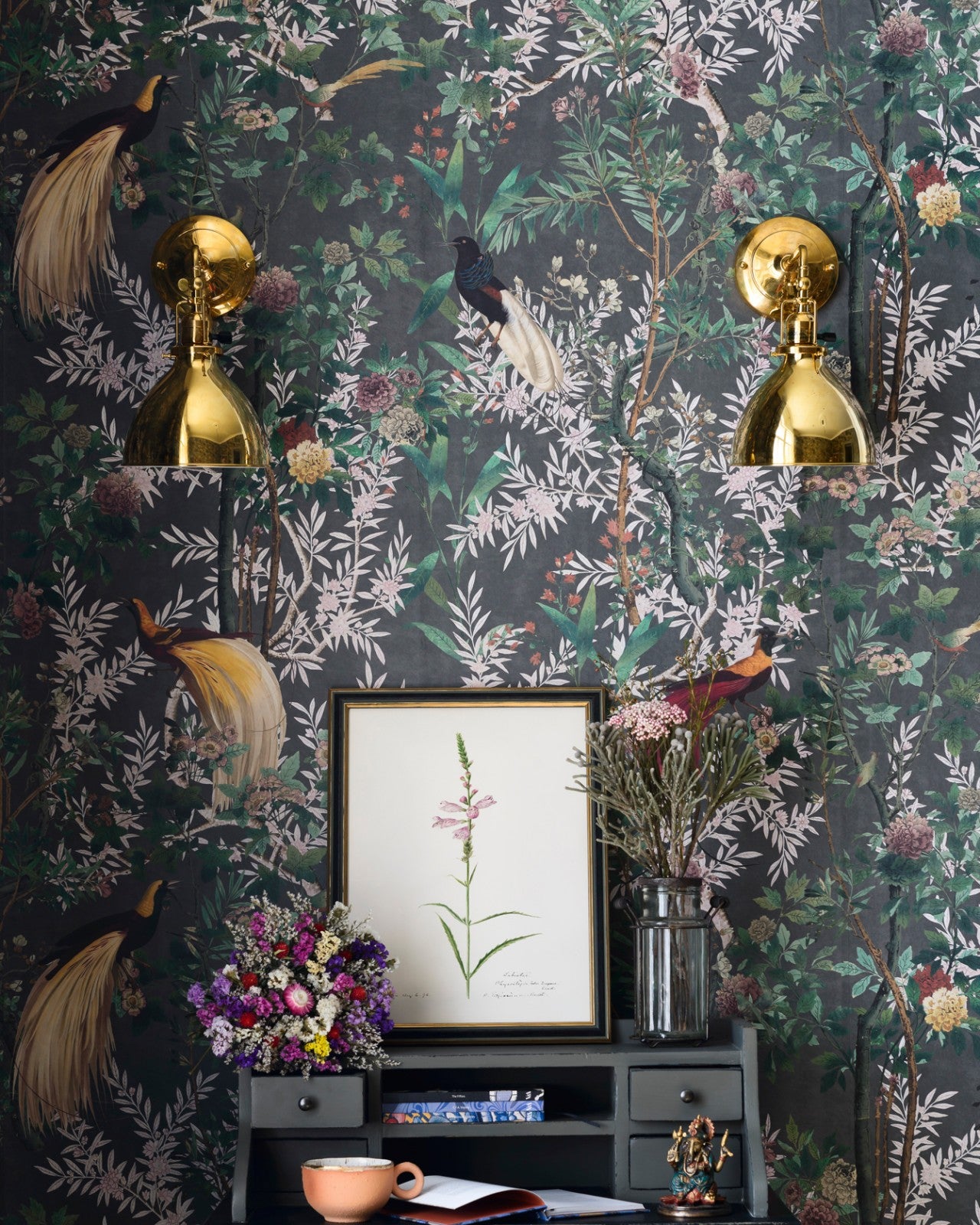 mind the gap - royal garden grey wallpaper - wp20456