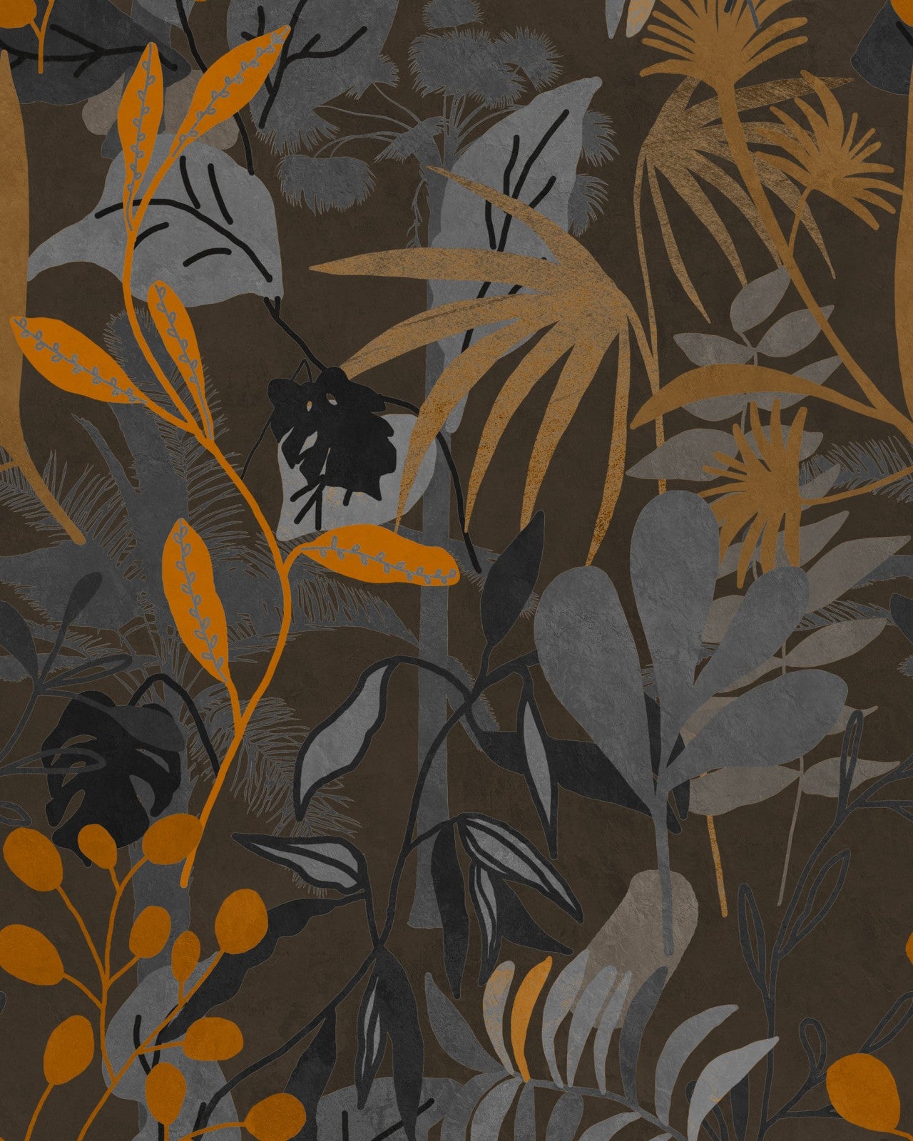mind the gap - caribbean garden dark wallpaper - wp20487