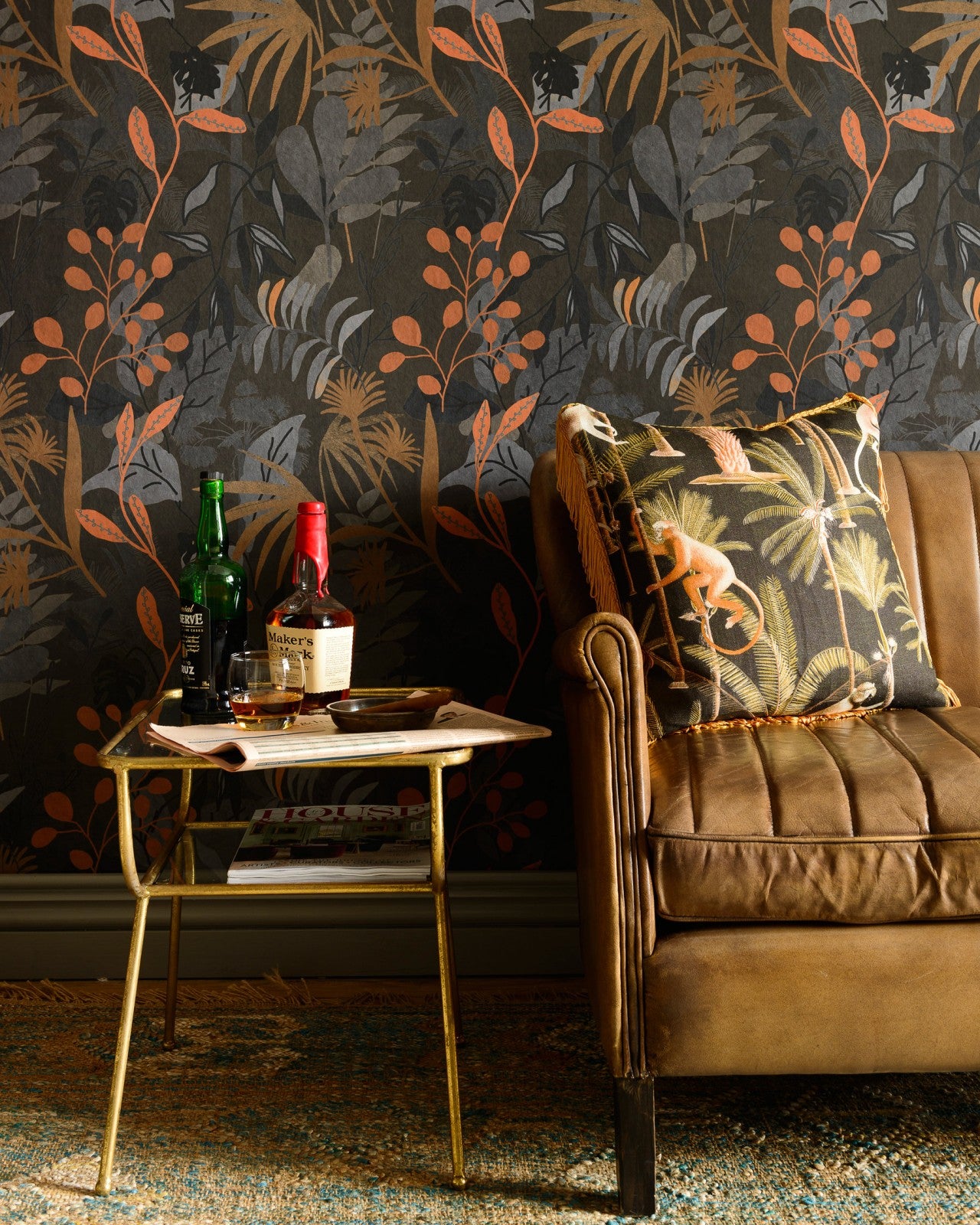 mind the gap - caribbean garden dark wallpaper - wp20487