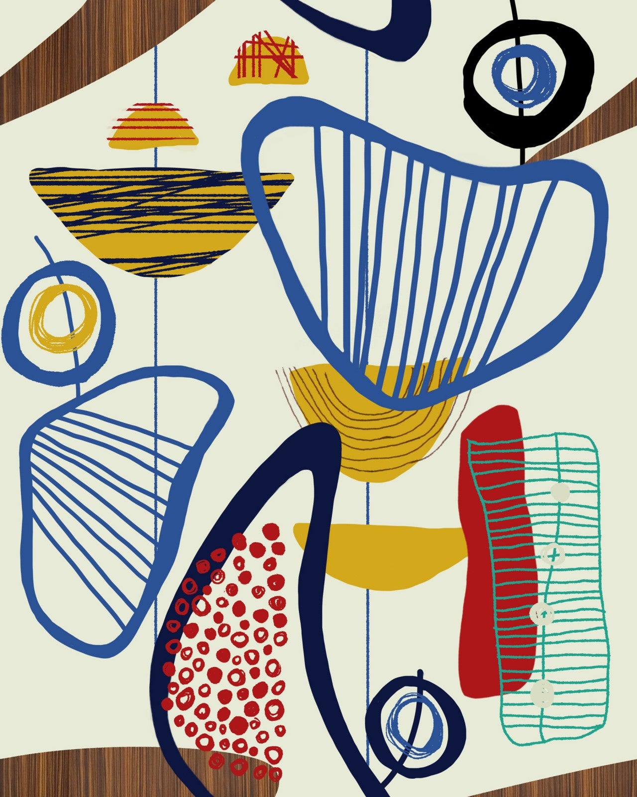 mind the gap - suspended forms wallpaper - wp20538