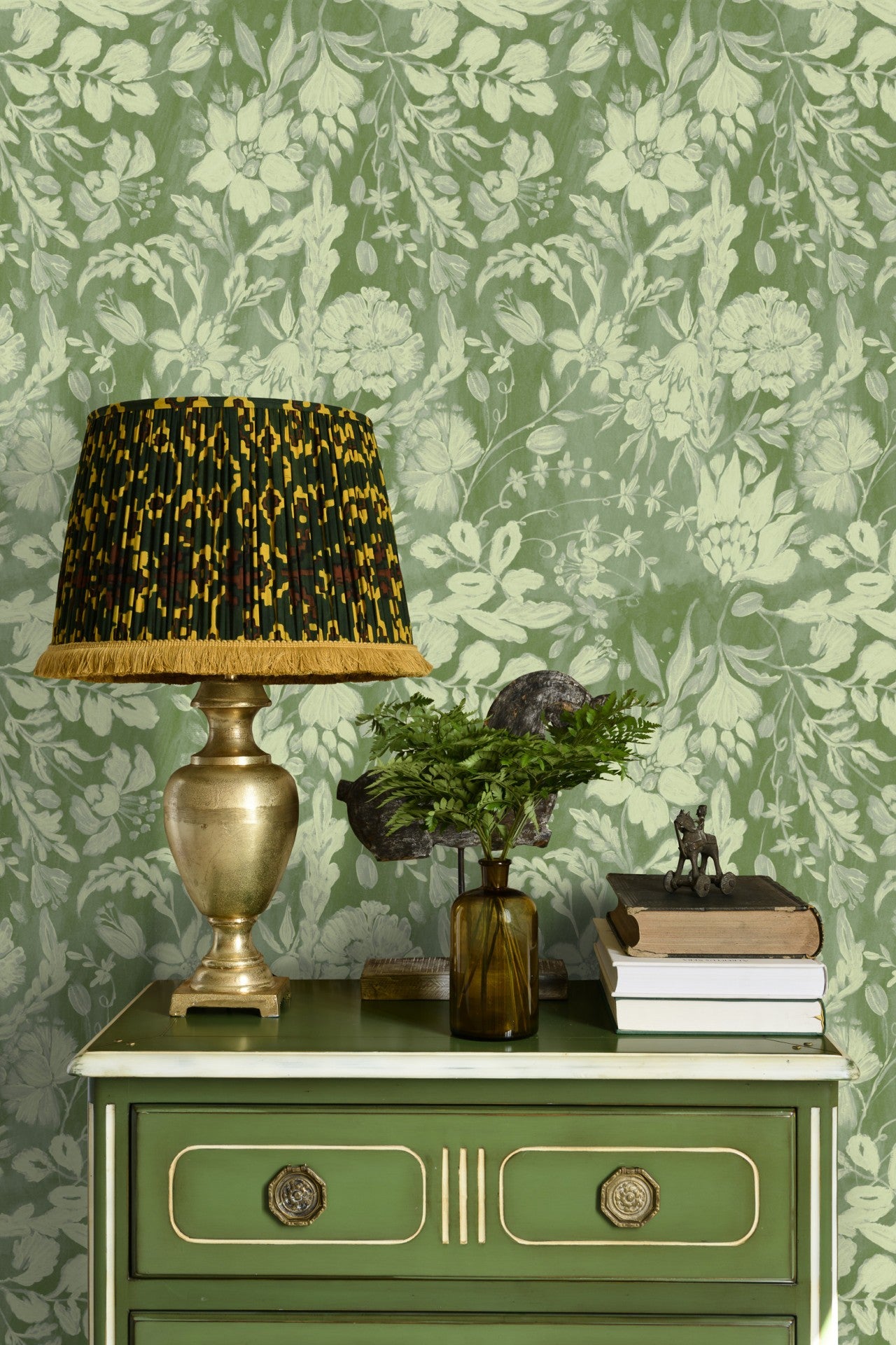 mind the gap - flowery ornament seedpearl wallpaper - wp30037