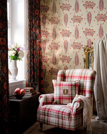 Mind The Gap - BETHEL BATIK Smoke Green Wallpaper - WP30077