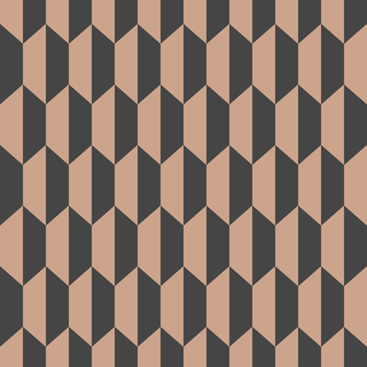 Cole & Son - Petite Tile - Charcoal/Bronze - 112/5022.CS.0