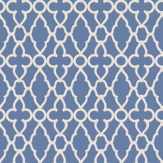 Cole & Son - Treillage - White/Hyacinth - 116/6021.CS.0