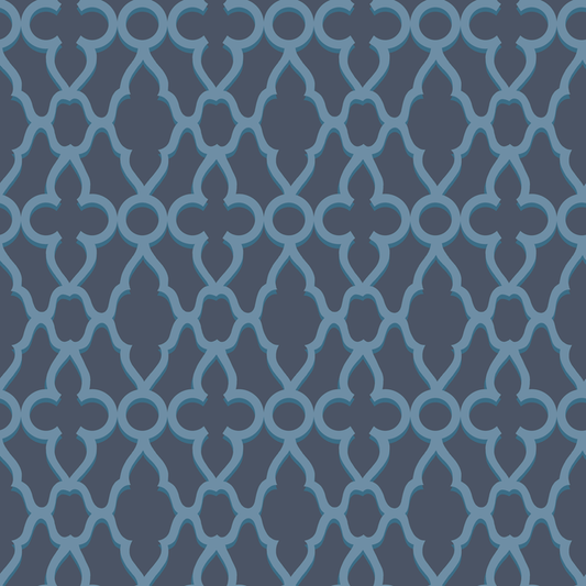Cole & Son - Treillage - Cerulean/Midnig - 116/6024.CS.0