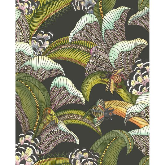 Cole & Son - Hoopoe Leaves - Olive Black - 119/1002.CS.0