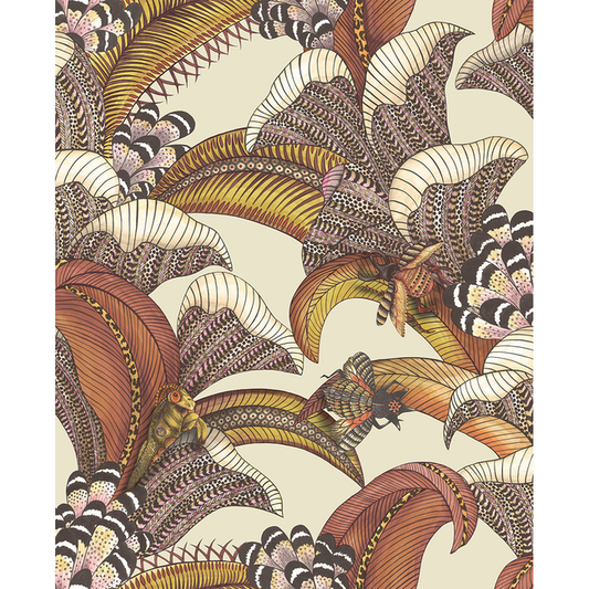 Cole & Son - Hoopoe Leaves - Crimson - 119/1004.CS.0
