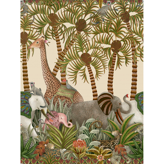 Cole & Son - Letaba March Grasscloth - Spgrn&Gngr/Crm - 119/11047.CS.0