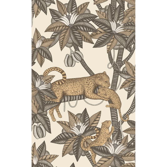 Cole & Son - Satara - Soot&Metgld/Linen - 119/3013.CS.0