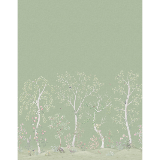 Cole & Son - Seasonal Woods - Olive Silk - 120/6021S.CS.0