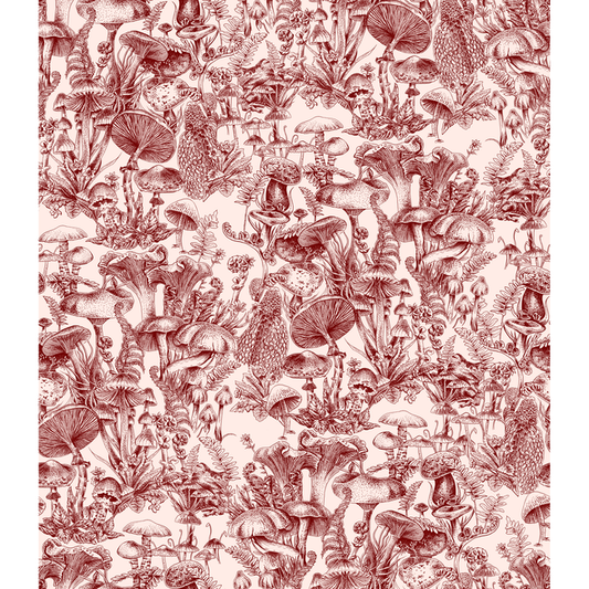Cole & Son - Fungi Forest - Burgundy - 122/1001.CS.0