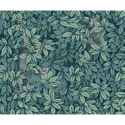 Cole & Son - Foglie E Scimmie - Viridian - 123/10046.CS.0