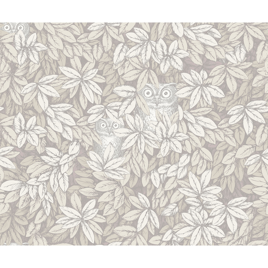 Cole & Son - Foglie E Civette - White - 123/11052.CS.0