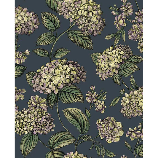 Cole & Son - Ramo Di Ortensia - Ink - 123/8042.CS.0