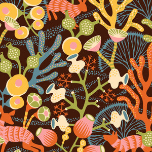 Schumacher - KorallAng - Brown - 1461 - Wallpaper