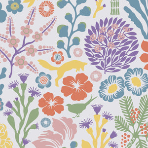 schumacher - ravdunge - ivory multi - 1473 - wallpaper
