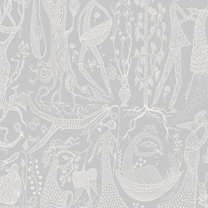 Schumacher - Po√®me D'amour - Grey - 1762 - Wallpaper