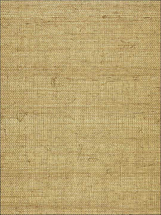 Scalamandre SC0007G1194 Sisal Metallic Burnished Gold Wallpaper