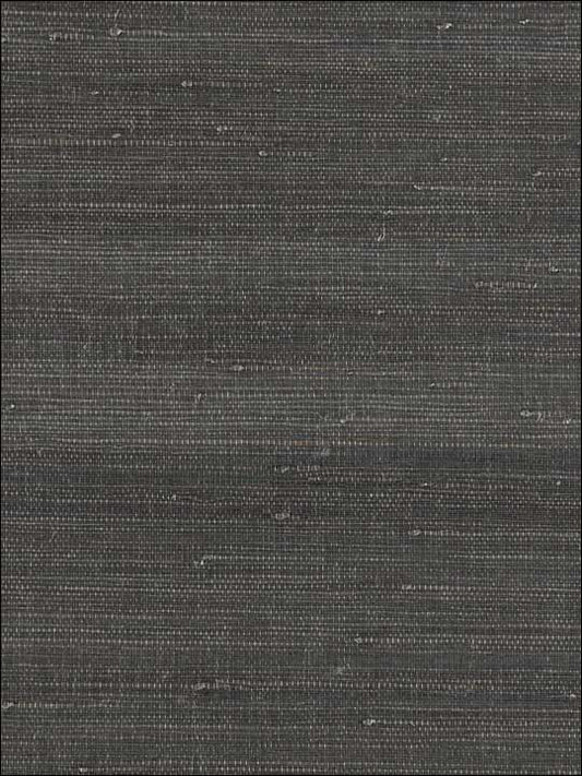 Scalamandre SC0006WP88343 Textured Sisal Anthracite Wallpaper