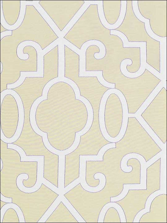 Scalamandre SC0001WP88356 Ming Fretwork Alabaster Wallpaper