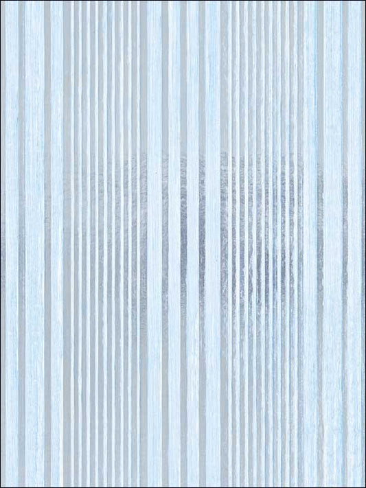 Scalamandre SC0003WP88367 Pacific Stripe Sky Wallpaper