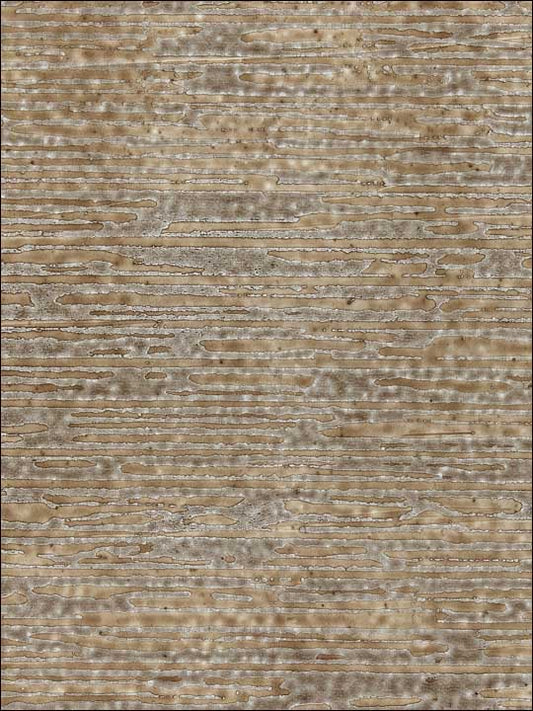 Scalamandre SC0004WP88366 Canyon Taupe and Silver Wallpaper