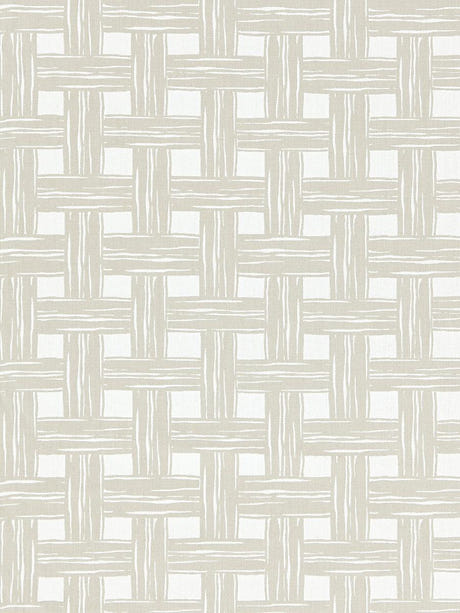 scalamandre bamboo lattice sand fabric - scala 27059-001