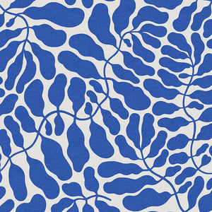Schumacher - My Secret Garden Grand Mural - Cobalt - 2078 - Wallpaper