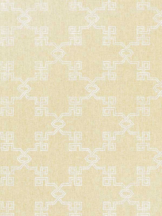Scalamandre SC0001WP88374 Suzhou Lattice Raffia Weave Straw Wallpaper