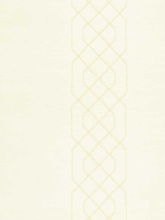 Scalamandre SC0001WP88385 Adelaide Beaded Sisal Ivory Wallpaper