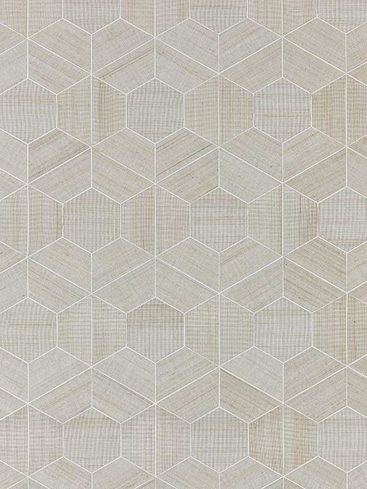 Scalamandre SC0001WP88469 Hive Abaca Snowflake Wallpaper