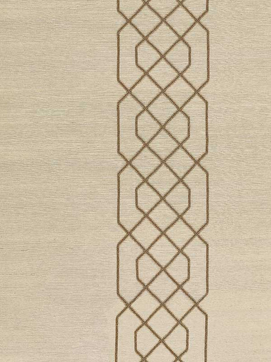 Scalamandre SC0002WP88385 Adelaide Beaded Sisal Burnished Gold Wallpaper