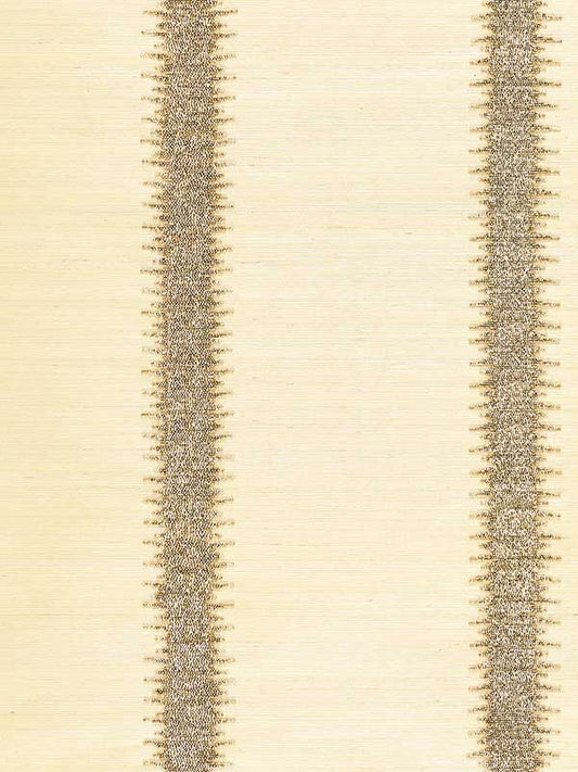 Scalamandre SC0002WP88386 Veronica Beaded Grasscloth Burnished Gold Wallpaper