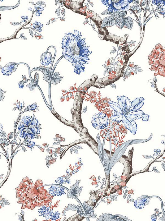 Scalamandre SC0002WP88432 Andrew Jackson Floral Riviera Wallpaper