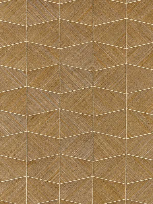 Scalamandre SC0002WP88466 Staccato Abaca Caramel Wallpaper