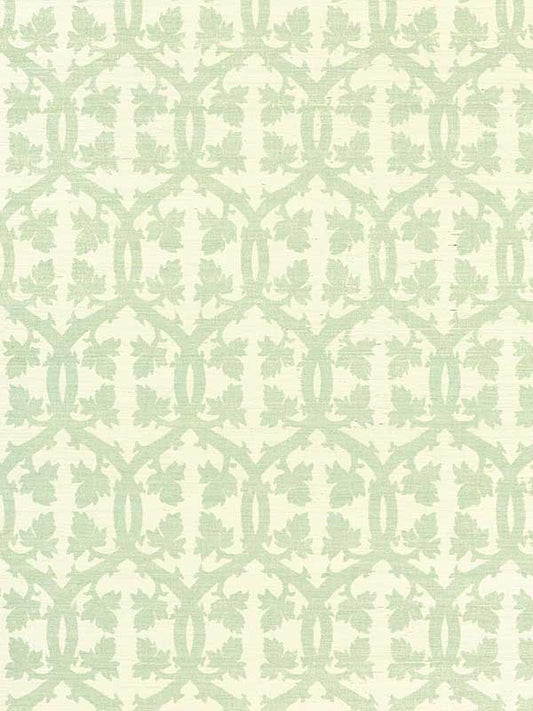 Scalamandre SC0003WP88379 Falk Manor House Sisal Aquamarine Wallpaper