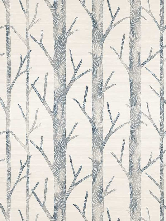 Scalamandre SC0003WP88444 Everett Silk Twilight Wallpaper