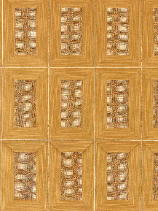 Scalamandre SC0003WP88474 Libro Woven Golden Wallpaper