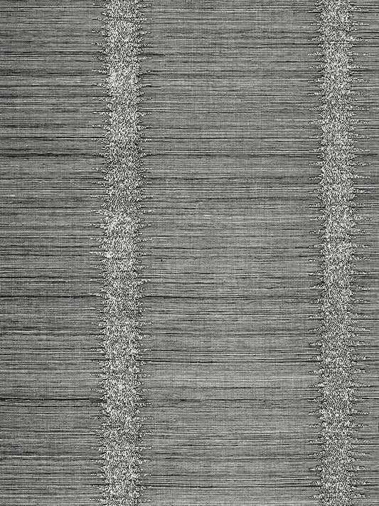 Scalamandre SC0004WP88386 Veronica Beaded Grasscloth Carbon Wallpaper