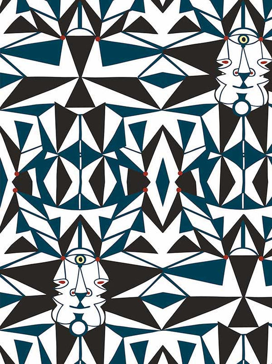 Scalamandre WH000016461 Email Bleu Wallpaper