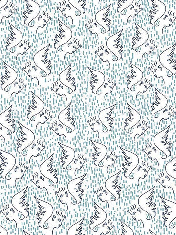 Scalamandre - Figure Dange Bleu Wallpaper - WH 000016466